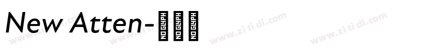 New Atten字体转换